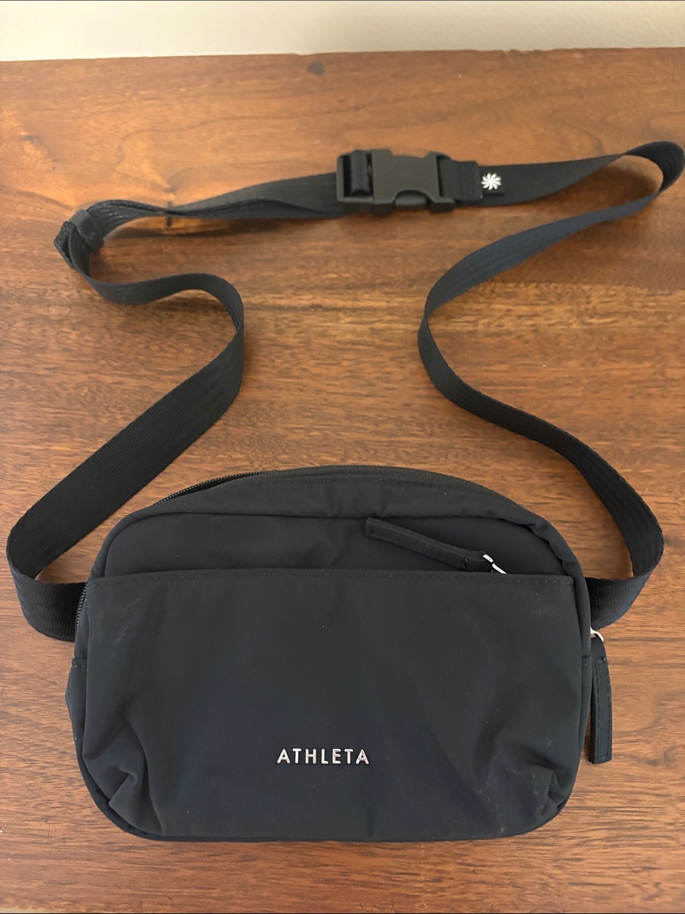 Athleta Black Compact Belt Bag